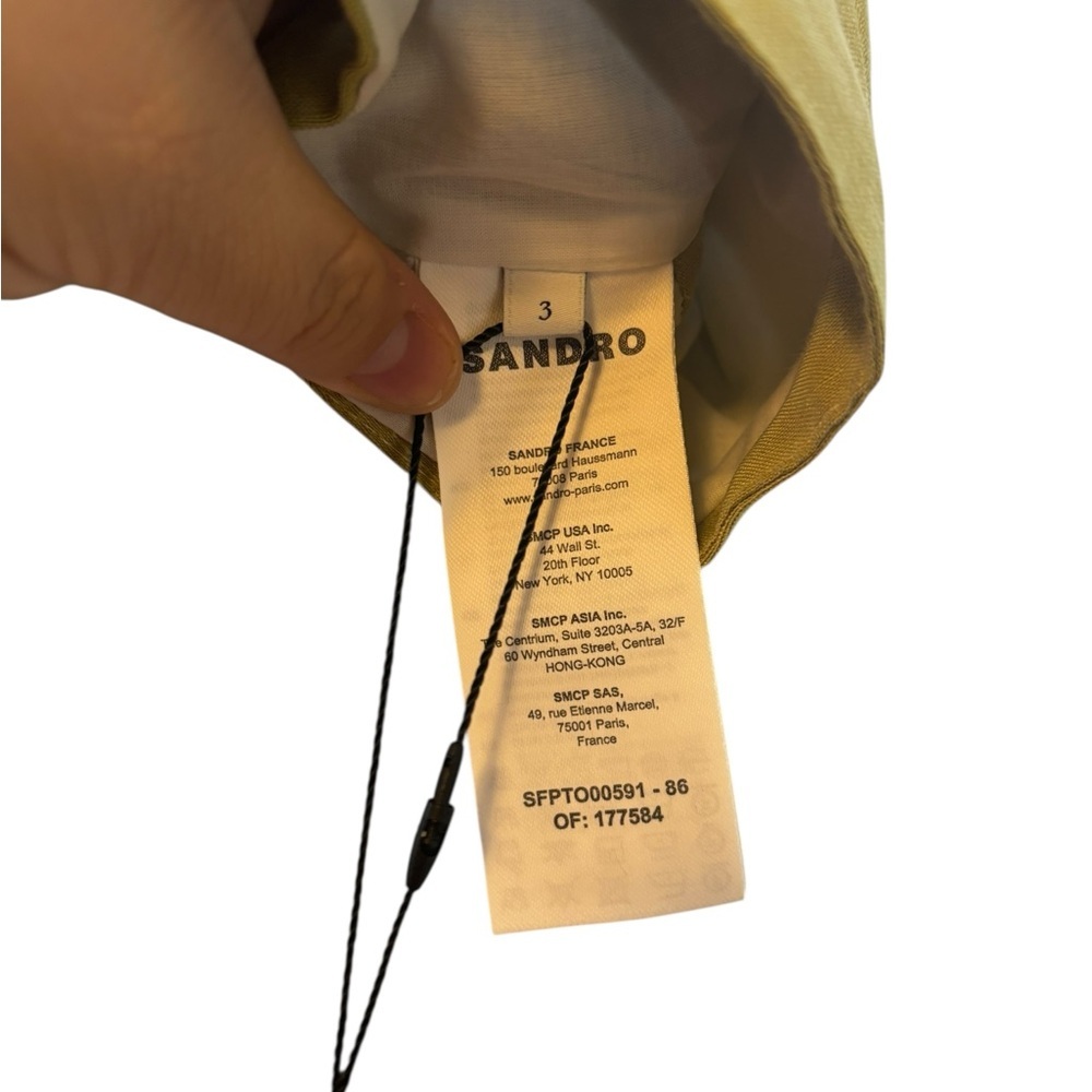 NWT Sandro Avedis Halter Crop Top Embellished Size 3 (8) - Picture 9 of 11